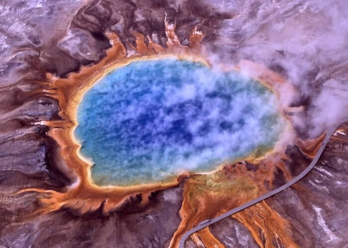 thermal spring, grand prismatic spring, yellowstone national park
