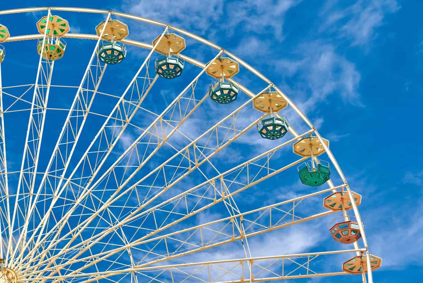 ferris wheel, fair, amusement ride
