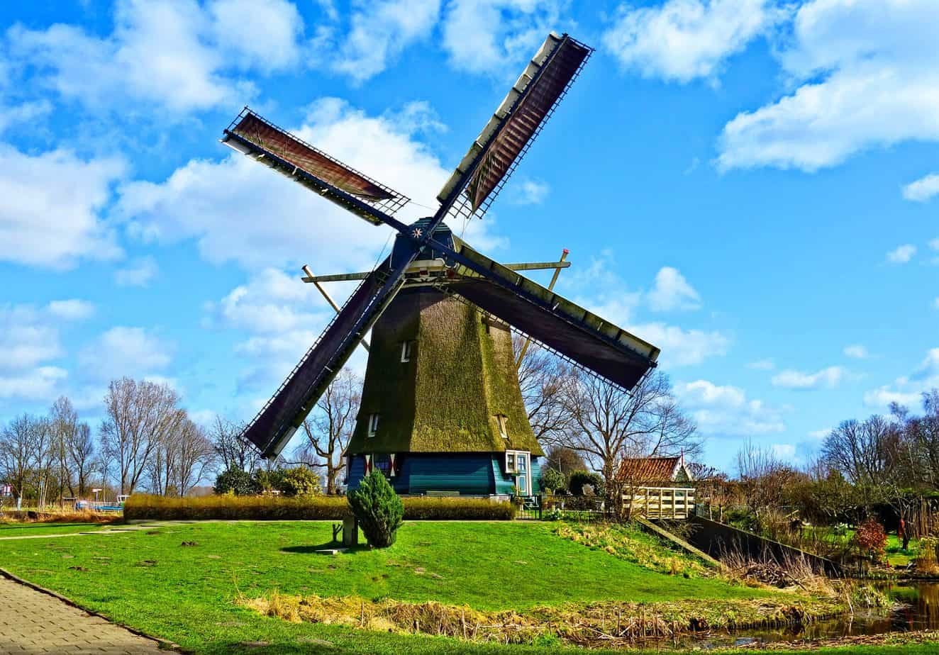 dutch windmill, windmill, historic windmill