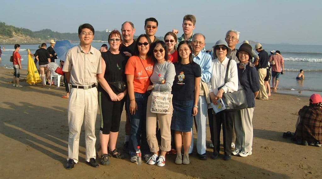 Group beach shot